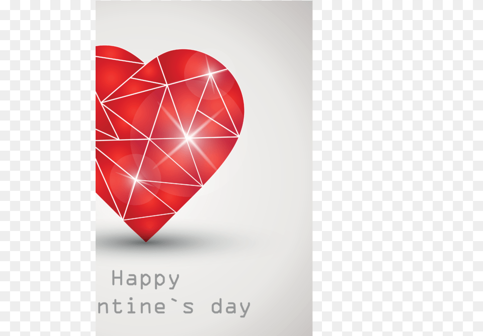 Heart Geometric Shape Vector Valentine Background Valentines Day Geometric Shapes, Food, Ketchup Png Image