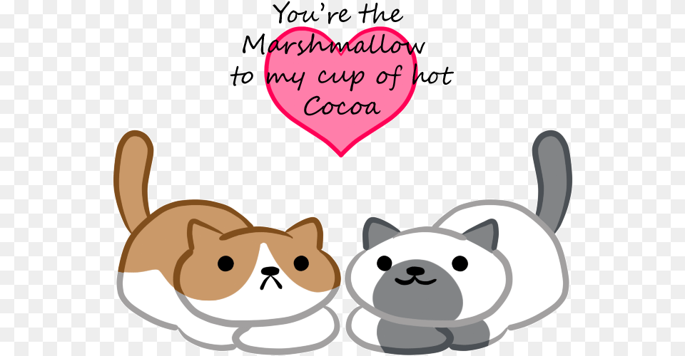 Heart Gif Neko Atsume Marshmallow And Cocoa, Plush, Toy Free Transparent Png