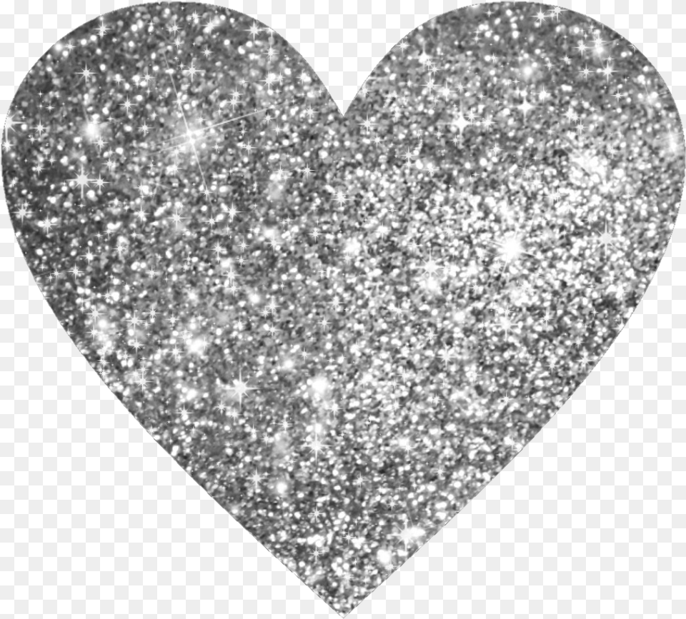 Heart Glitter Bling Silver Silver Glitter Heart Background, Accessories, Diamond, Gemstone, Jewelry Free Transparent Png