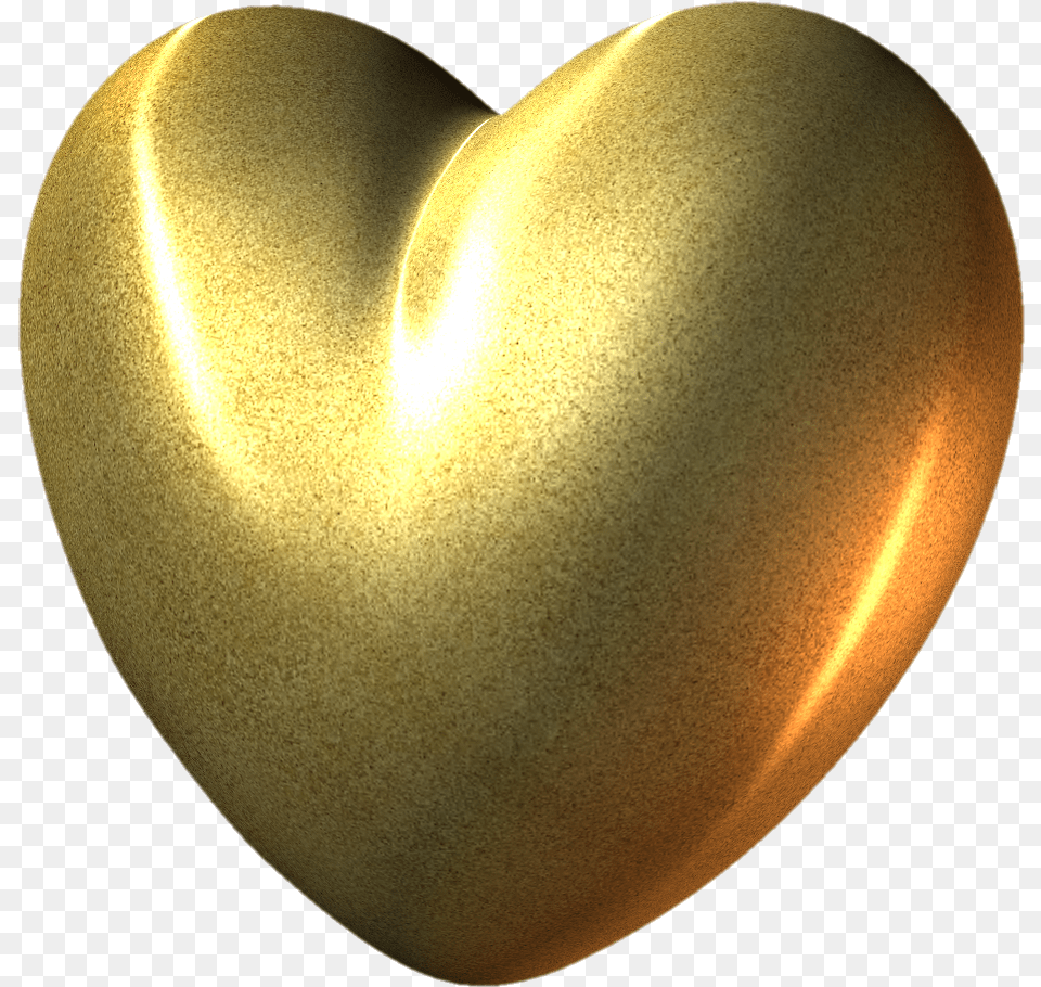 Heart Gold Foil Golden Heart Gif, Astronomy, Moon, Nature, Night Free Png Download