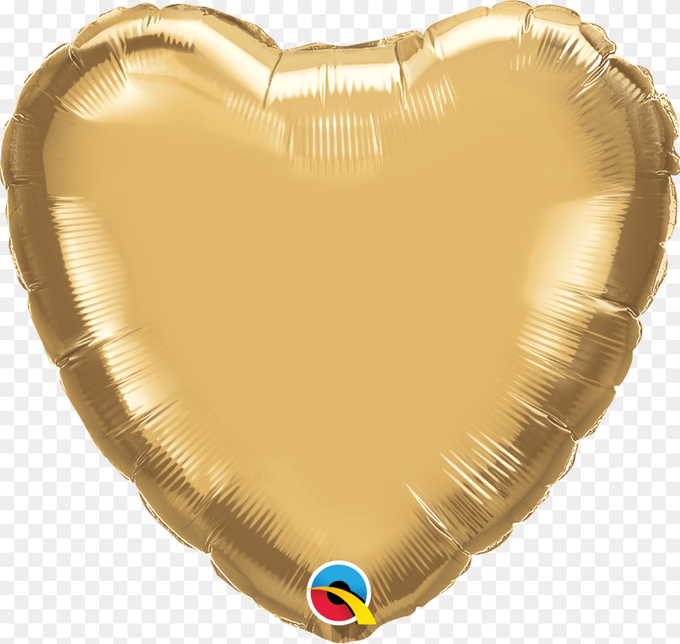Heart Gold Foil Qualatex Heart Foil Balloons, Balloon, Aluminium, Accessories, Jewelry Png