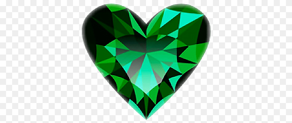 Heart Green Emerald Gem Gemstone Jewelfreetoedit Gemstone, Accessories, Jewelry, Diamond Png Image