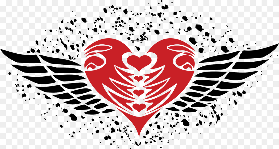 Heart Grunge With Background Hearts, Symbol Free Png Download