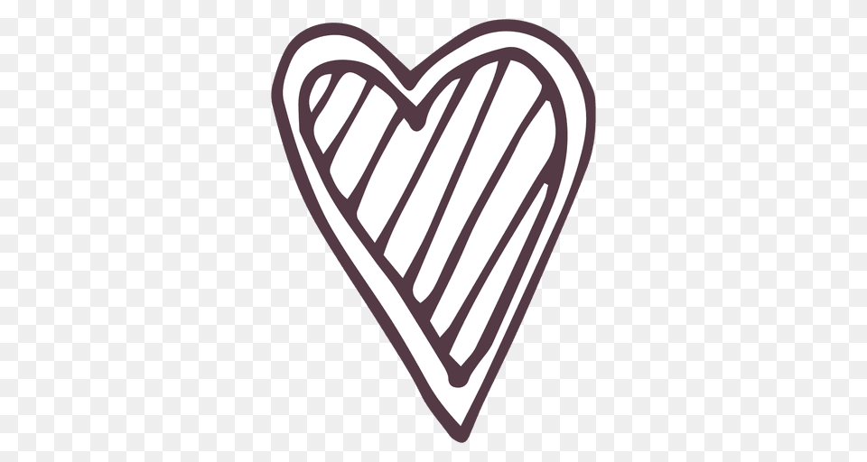 Heart Hand Drawn Icon, Sticker, Logo, Smoke Pipe Png Image