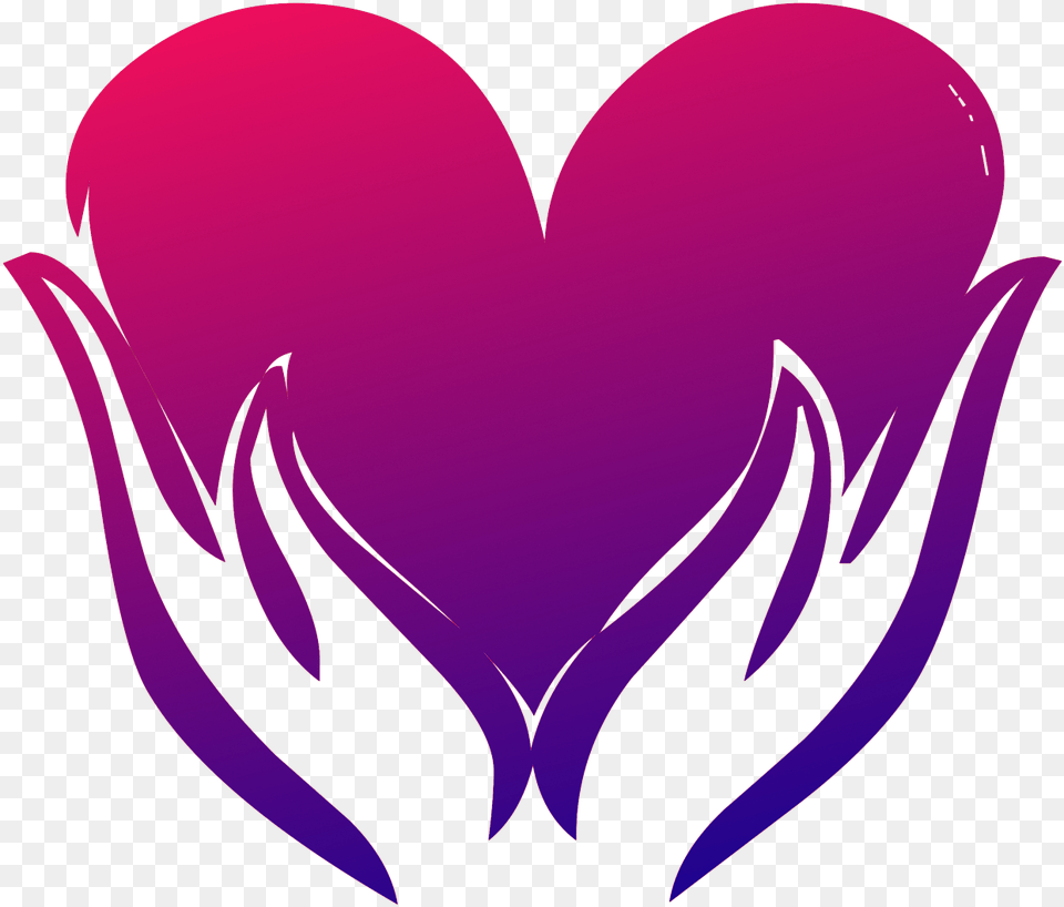 Heart Hand Hands On Pixabay Una Imagen De Corazon, Flower, Petal, Plant, Purple Png Image