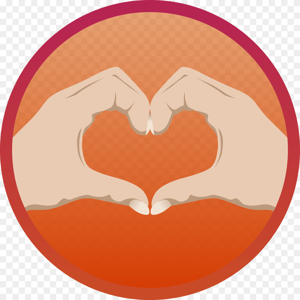 Heart Hand Vector Clipart Image, Symbol, Logo, Disk Free Png