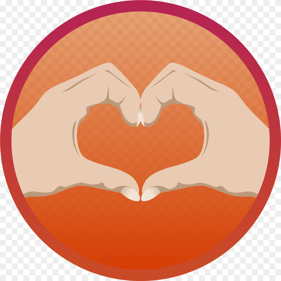 Heart Hand Vector Clipart Message Of Love Journey, Symbol, Logo, Disk Png Image