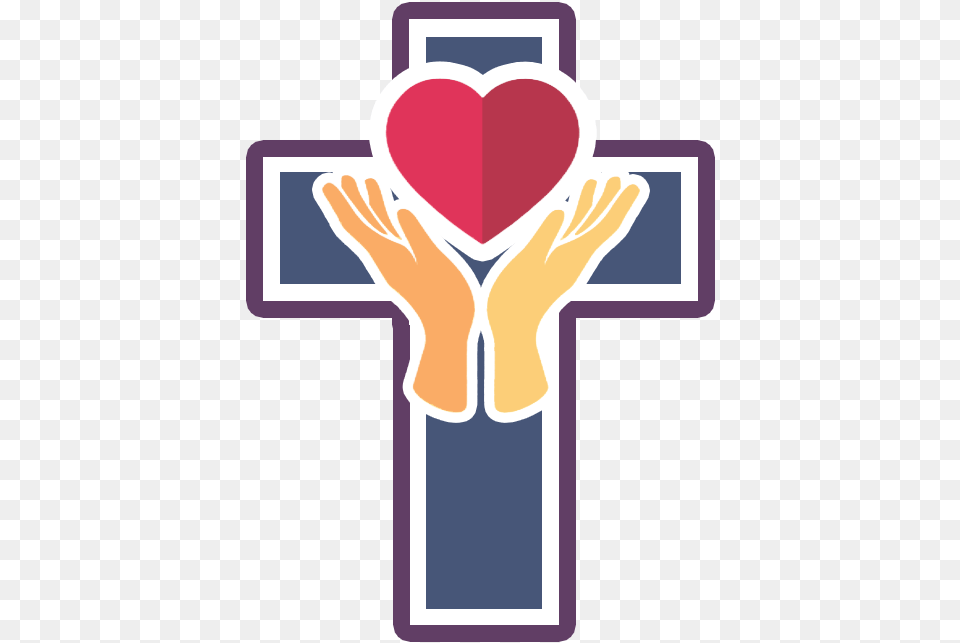 Heart Hands, Cross, Symbol, Person Free Png