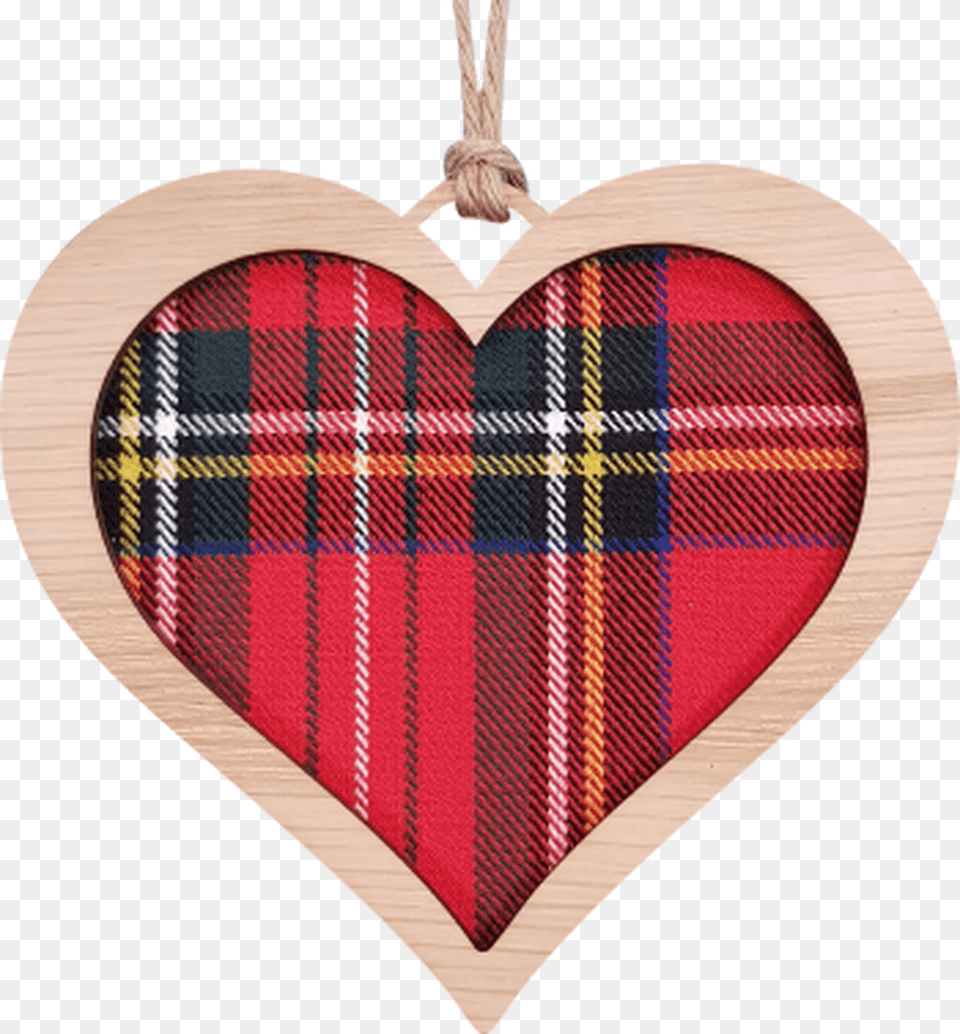 Heart Hanging Plaque Locket, Tartan Free Png Download