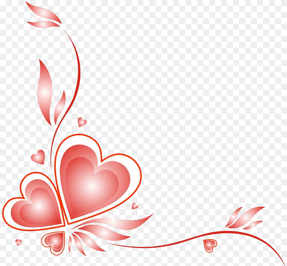 Heart Heart Border Transparent Love Border, Art, Floral Design, Graphics, Pattern Png