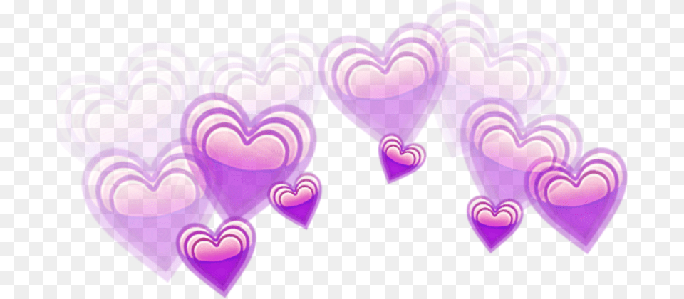 Heart Heart Sticker Picsart, Purple, Art, Graphics, Pattern Free Png Download
