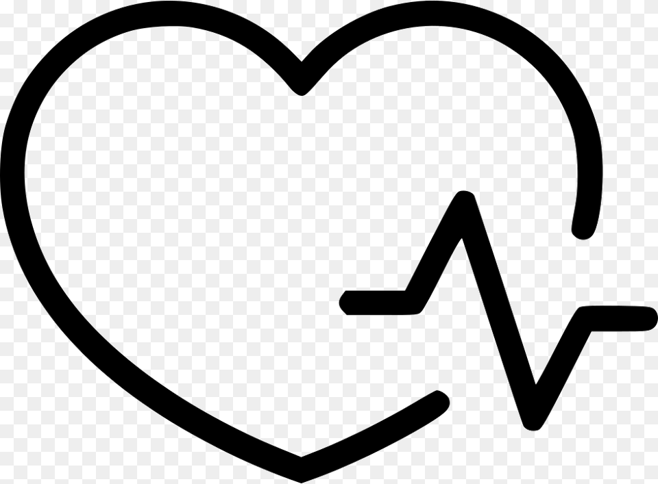 Heart Heartbeat Pulse Icon Download, Stencil Png