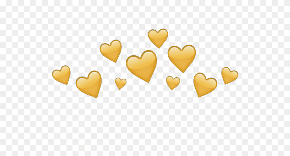 Heart Heartcrown Crown Emoji Yellow Cute Fly Gachaverse Heart Png Image