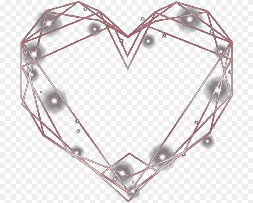 Heart Heartframe Frame Hearts Cute Pink Frames Heart, Accessories, Diamond, Gemstone, Jewelry Free Png Download