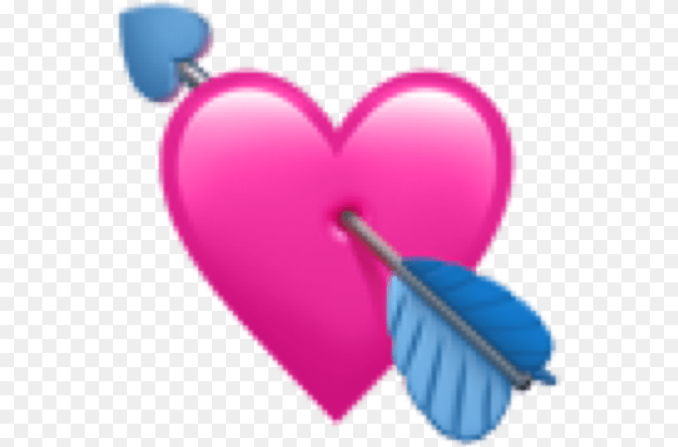 Heart Hearts Arrow Arrows Arrowheart Arrowhearts Pink Heart Emoji Iphone, Balloon Free Transparent Png