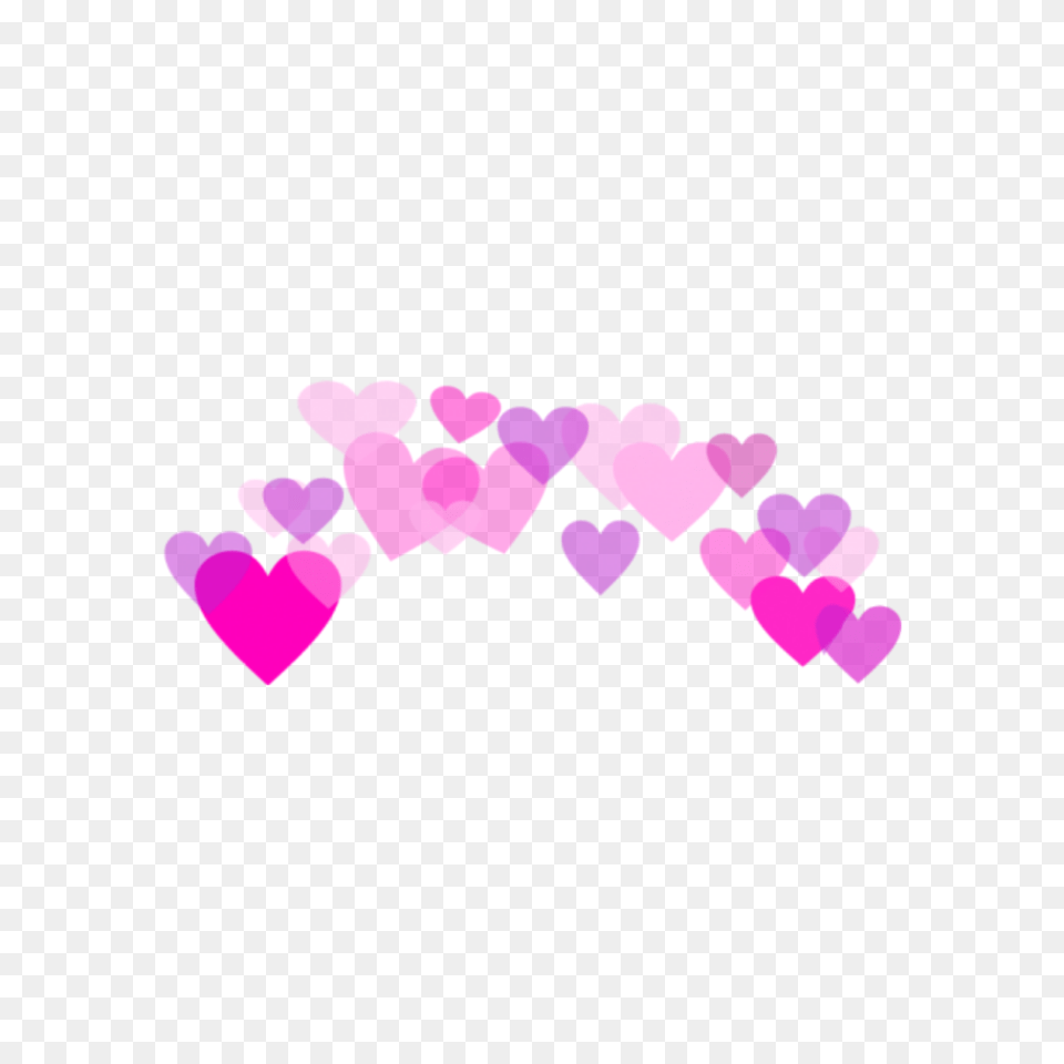 Heart Hearts Crown Crowns Kawaii Cute, Purple Free Transparent Png