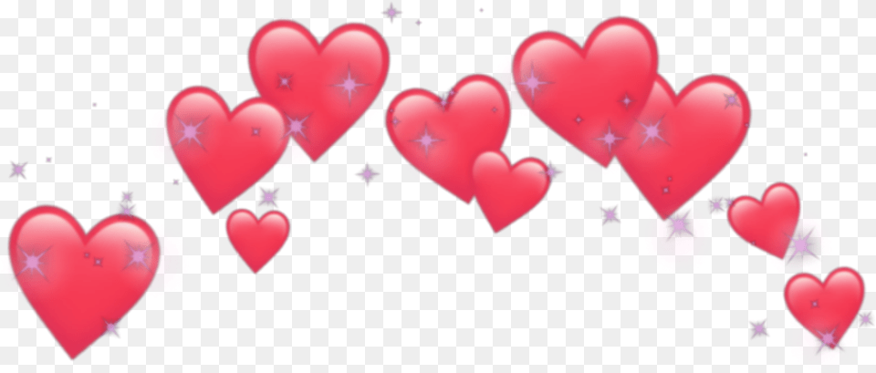 Heart Hearts Crown Emoji Emojis Tumblr Heart Crown Blue Heart Crown, Balloon Free Png Download