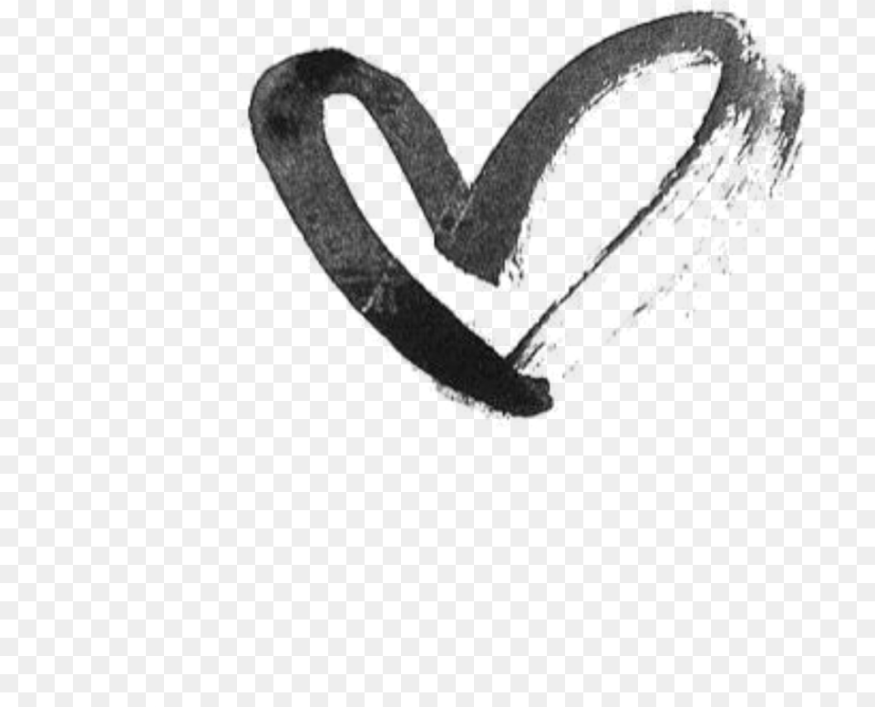 Heart Hearts Drawing Black Tumblr Draw Black Ribbon White Drawing Heart Free Png