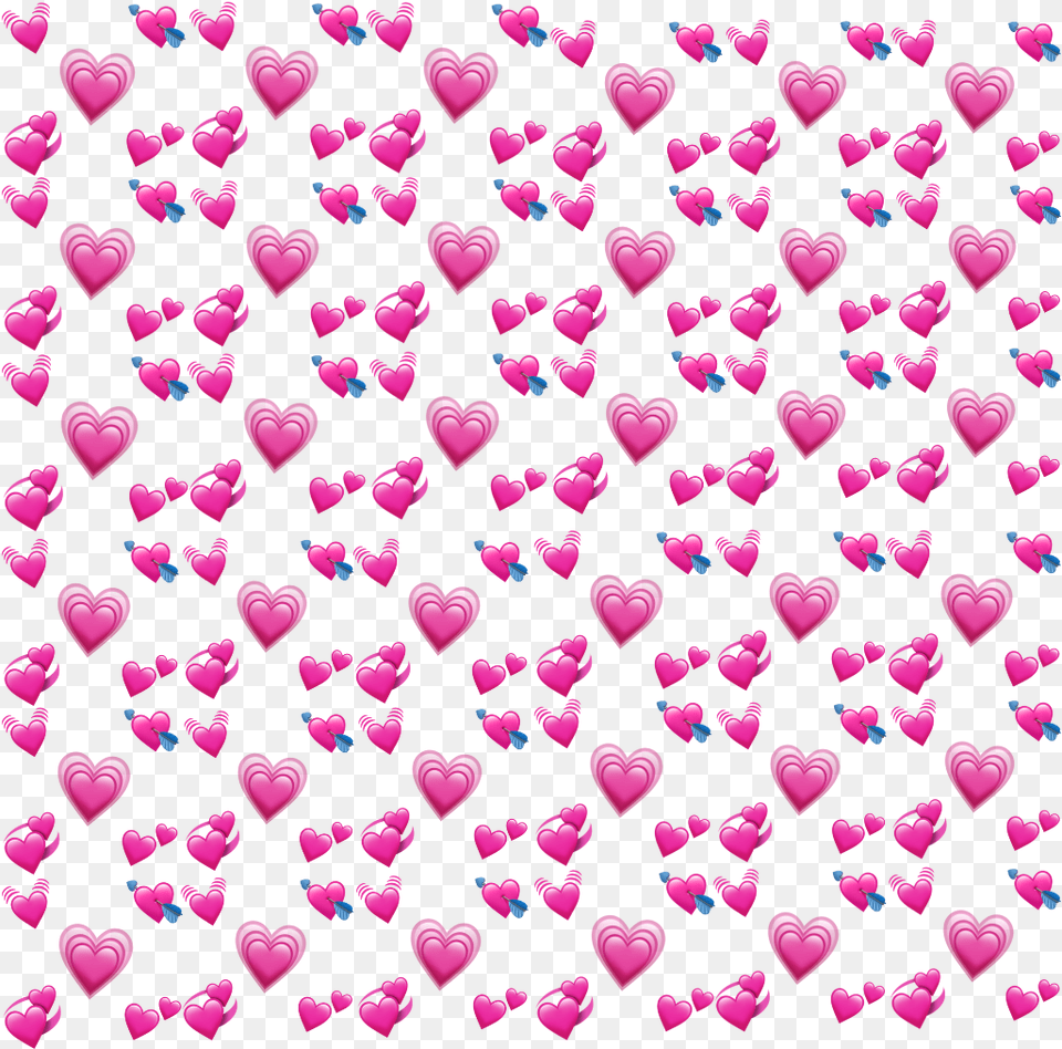Heart Hearts Emoji Emojis Pink Iphoneemoji Pinkheart Hearts Emoji Meme, Purple, Pattern Free Transparent Png