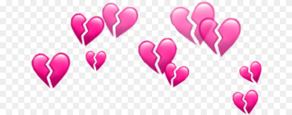 Heart Hearts Emotions Emoji Tumblr Snapchat Filter, Flower, Petal, Plant, Purple Free Png Download