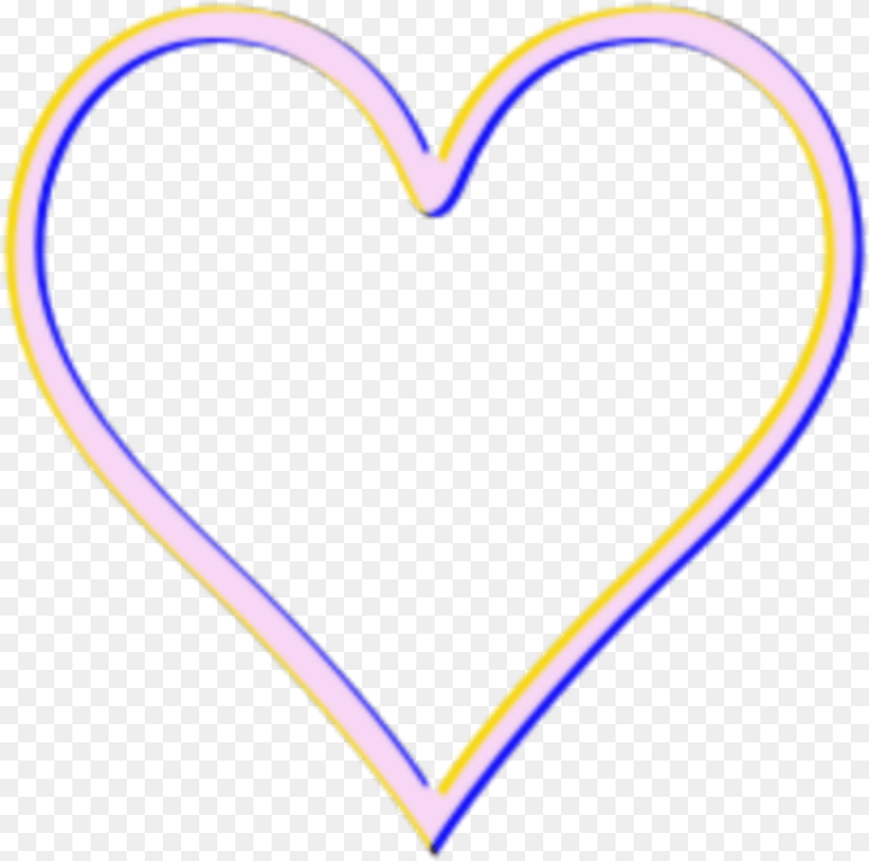 Heart Hearts Glitch Picsart Tumblr Girl Heart, Light Free Transparent Png