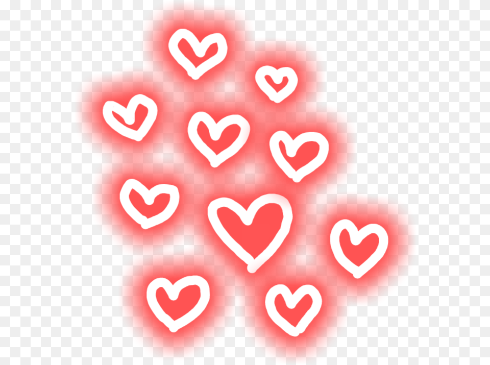 Heart Hearts Glowing Glowing Hearts Heart Transparent, Dynamite, Weapon Free Png Download