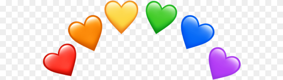 Heart Hearts Heartcrown Emojicrown Rainbowcrown Heart, Balloon Png Image