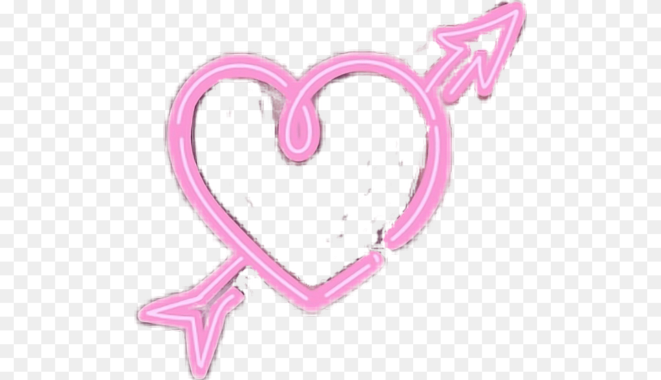 Heart Herz Neon Pink Hearts Heart, Light, Purple, Smoke Pipe Free Transparent Png