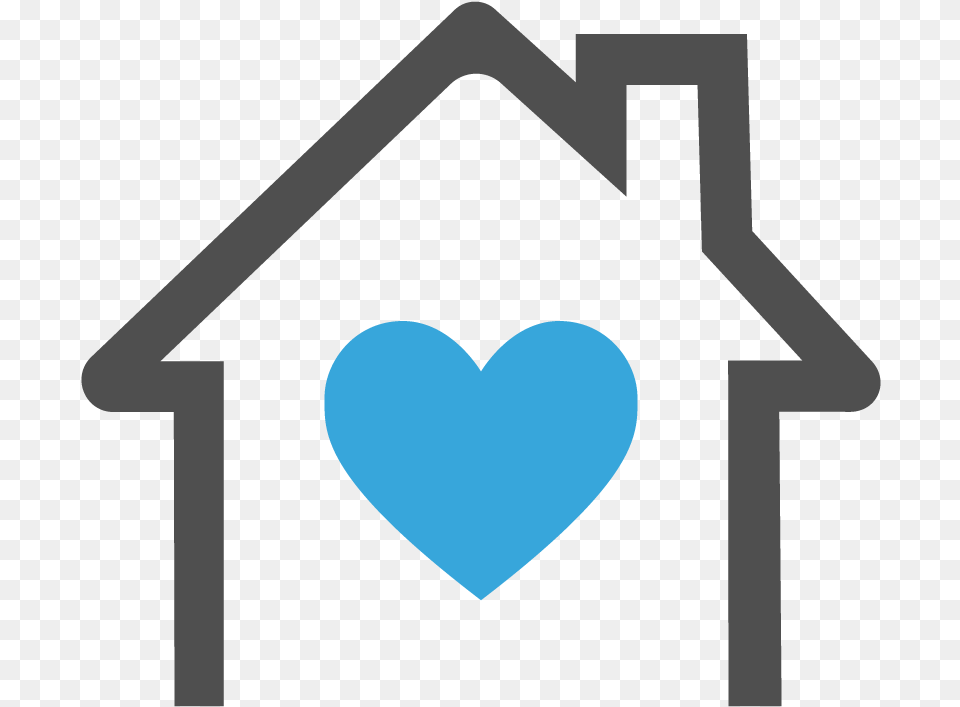 Heart House With Fence Icon, Symbol Png