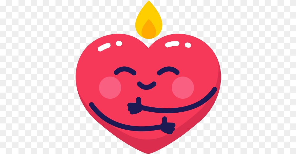 Heart Hug Warm Emoji Emo Icon Warm Heart, Face, Head, Person Free Png Download