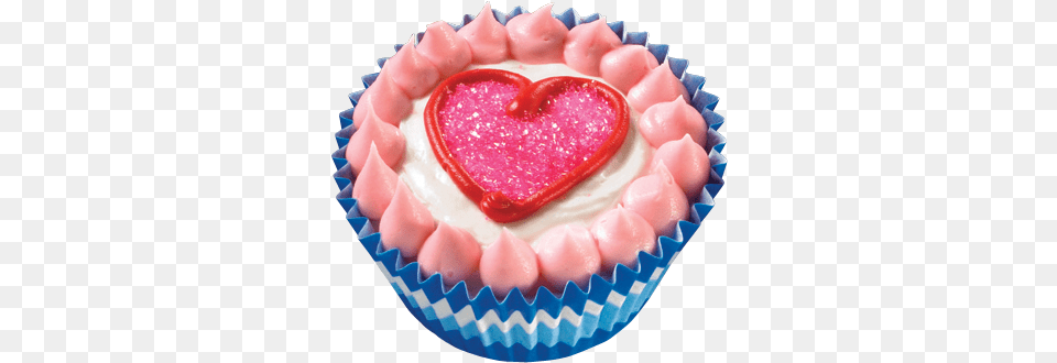 Heart Ice Cream Cupcakes Ice Cream Cupcakes, Cake, Cupcake, Dessert, Food Png Image