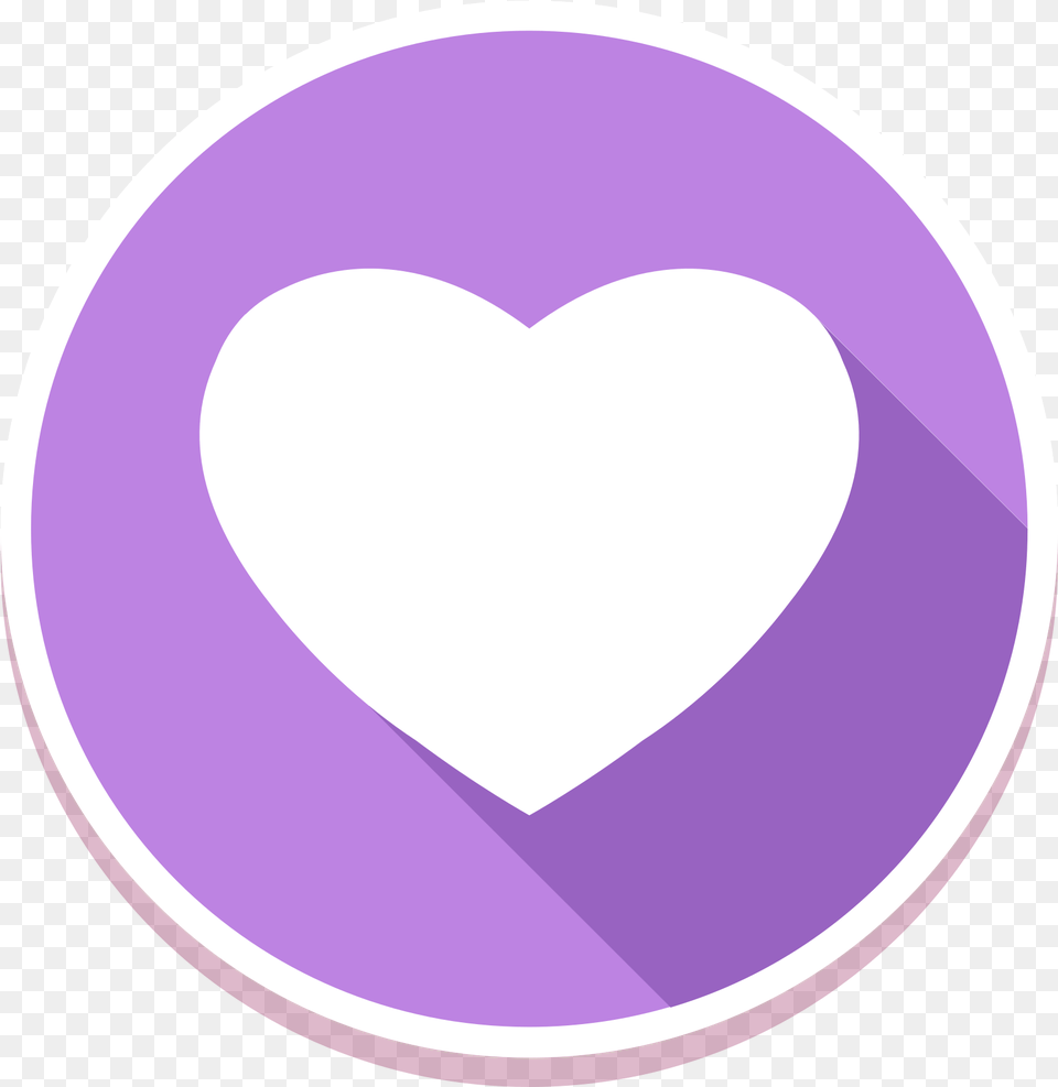 Heart Icon With Background Girly, Purple, Astronomy, Moon, Nature Free Transparent Png