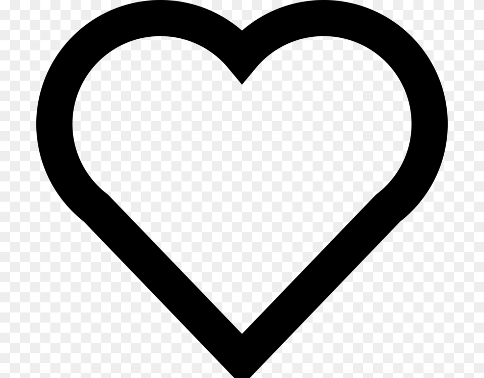Heart Icon, Gray Free Png Download
