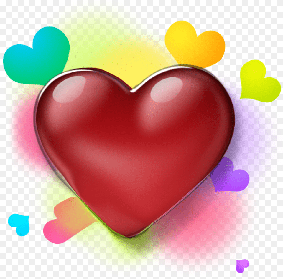 Heart Icon 3d Full Size Download Seekpng Heart, Balloon Png Image