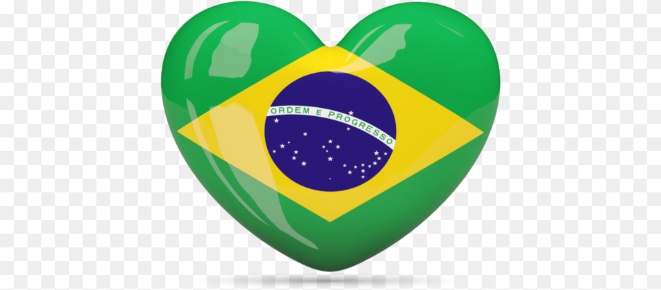 Heart Icon Illustration Of Flag Brazil Flag Brazilian Brazil Flag Emoji, Avocado, Food, Fruit, Plant Png