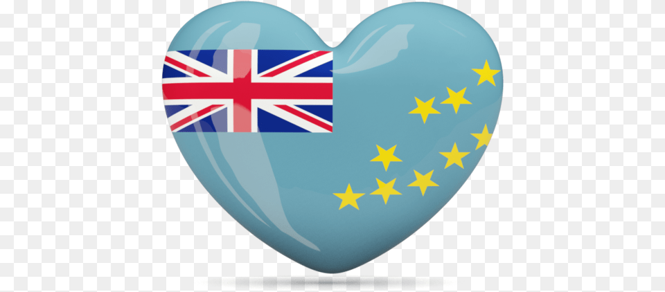 Heart Icon Illustration Of Flag Tuvalu Simbolos Patrios De Tuvalu Free Png