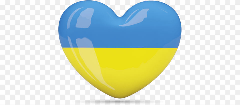 Heart Icon Illustration Of Flag Ukraine Blue, Balloon Png