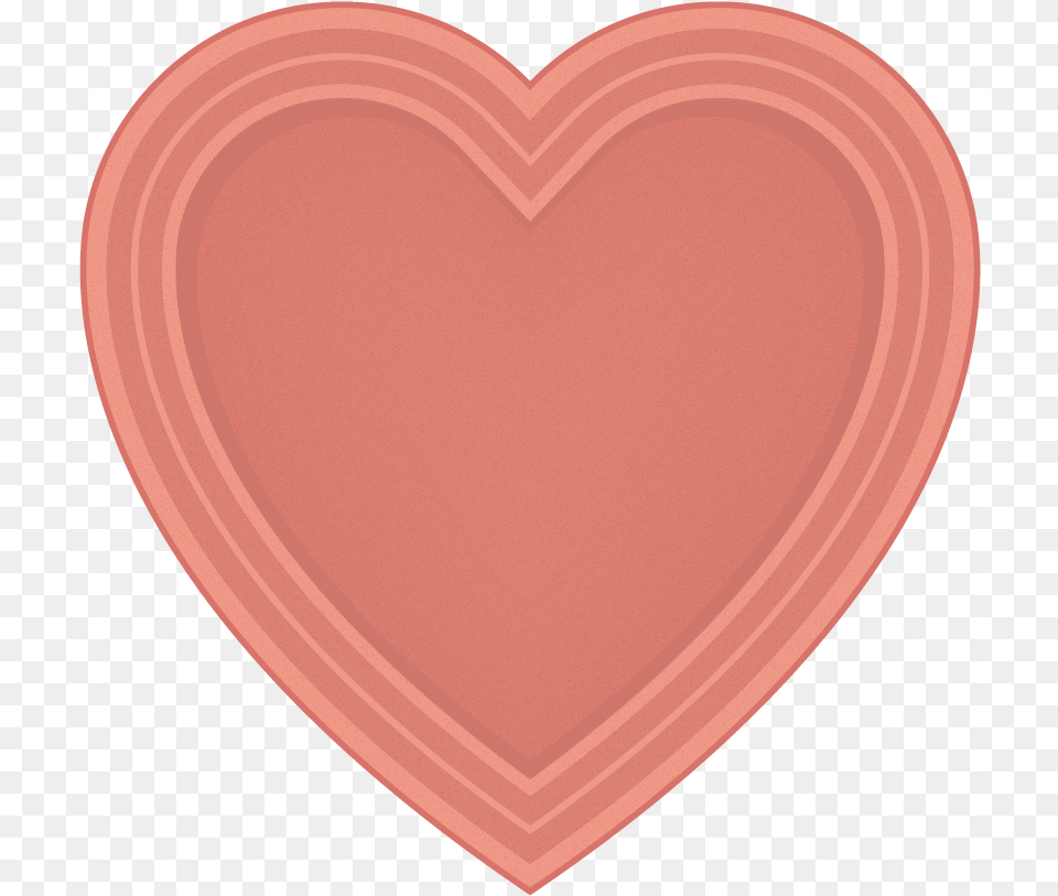 Heart Icon Sweet Pink Solid, Plate Free Png Download