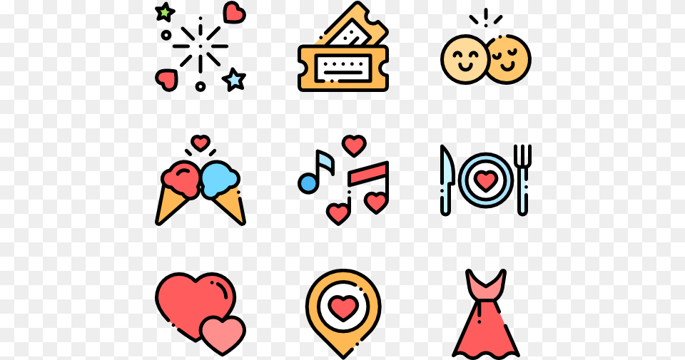 Heart Icons Date Night Illustration, Baby, Person Free Transparent Png
