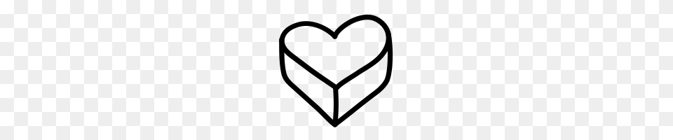 Heart Icons Noun Project, Gray Free Png Download