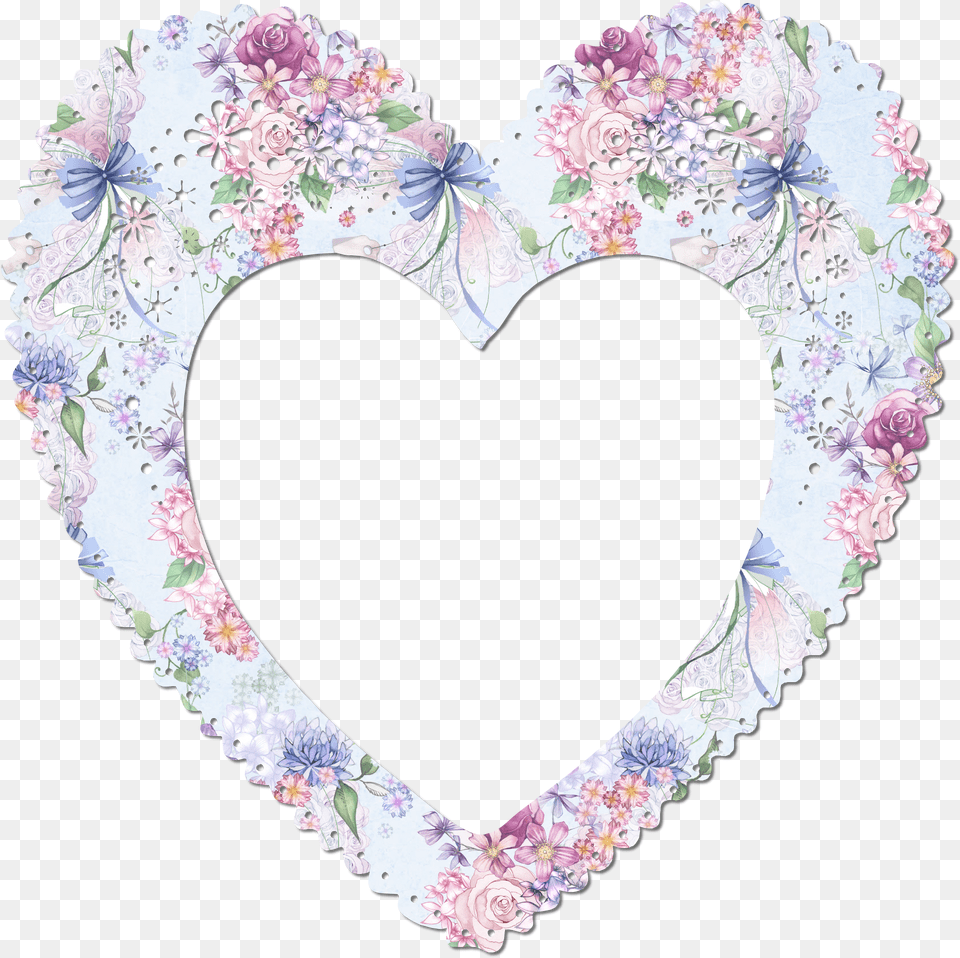 Heart Image With Crochet Free Png Download