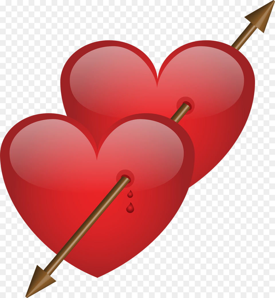 Heart Images Download Two Hearts With Arrow, Rocket, Weapon Png