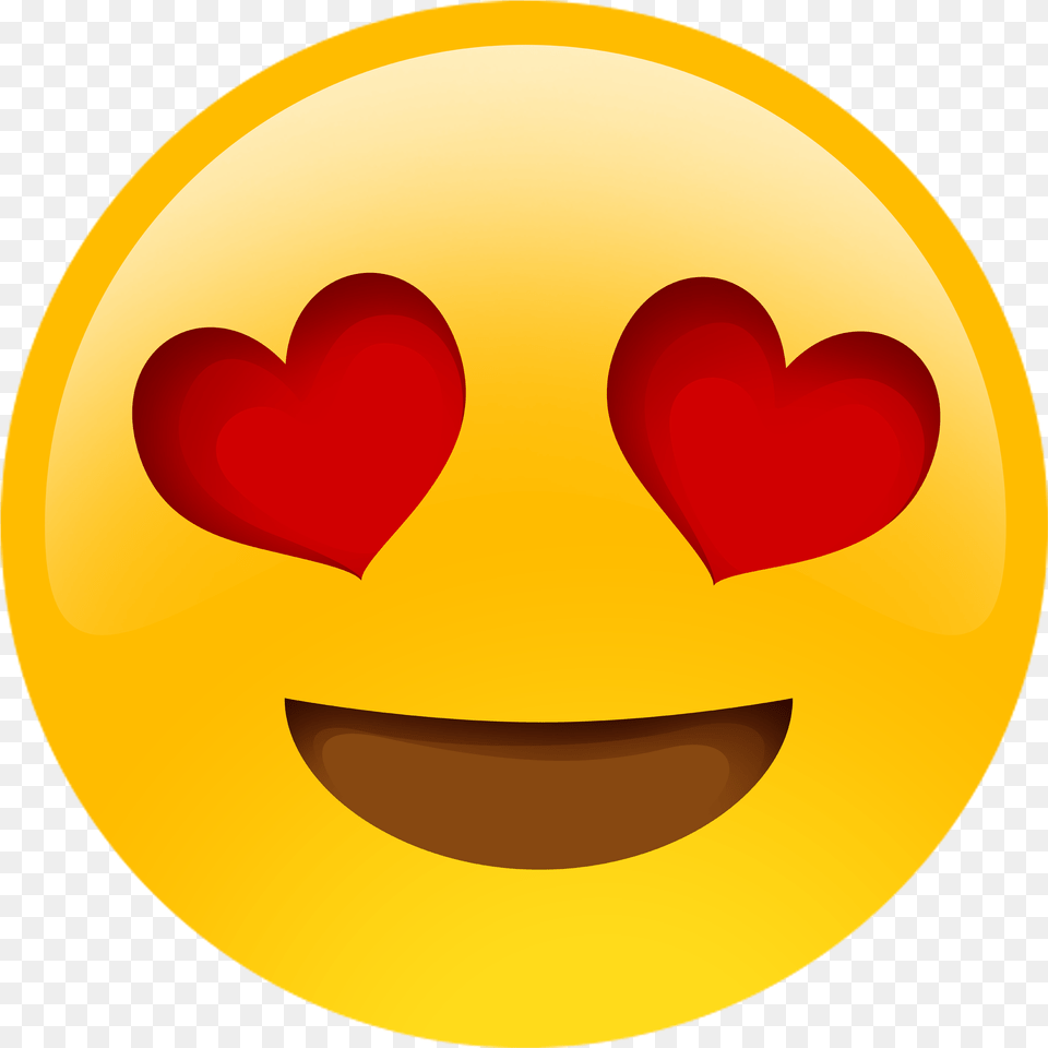 Heart Images Outline Emoji Pink And Red Clipart Heart Eyes Emoji, Logo Free Png