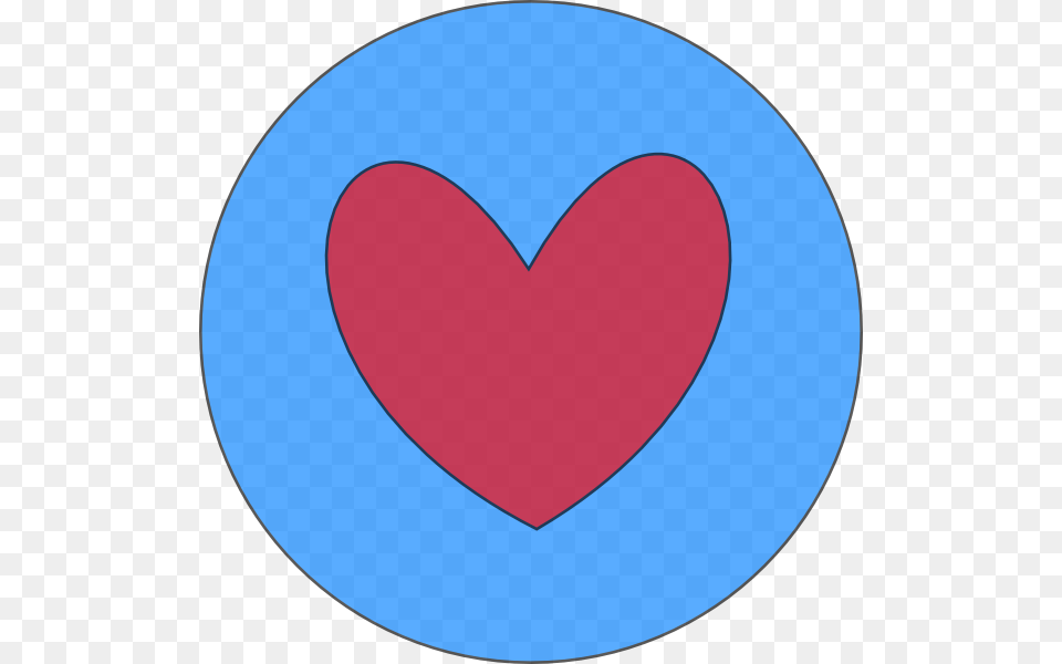 Heart In A Circle Clipart, Logo, Disk Free Png Download