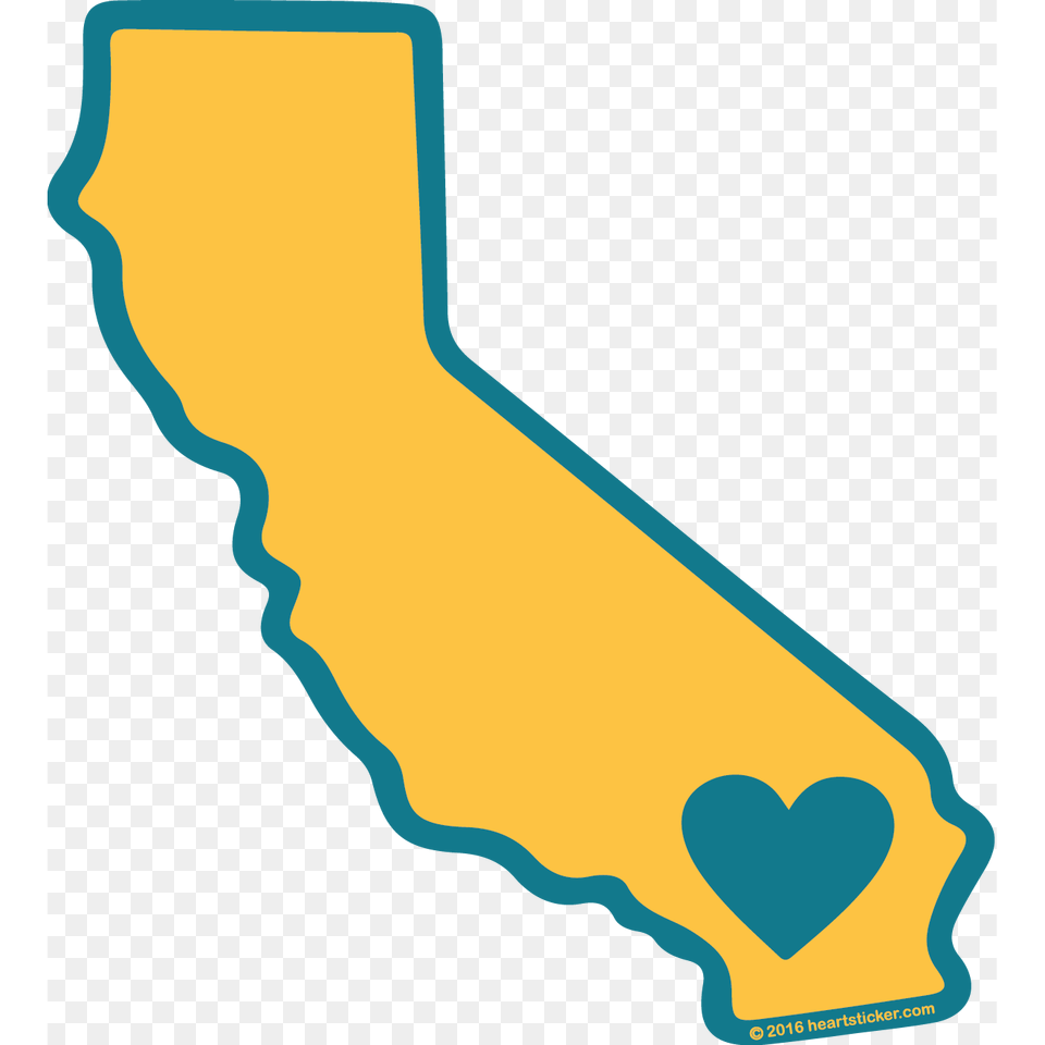 Heart In California State, Slide, Toy Free Png Download