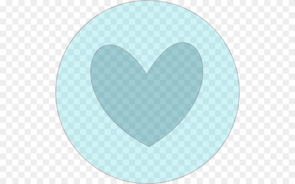 Heart In Circle Blue Svg Clip Arts Heart, Turquoise, Disk Png