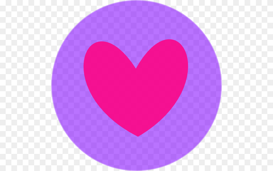 Heart In Circle Purple Svg Clip Arts Purple Apple Clipart, Logo, Disk Free Png Download