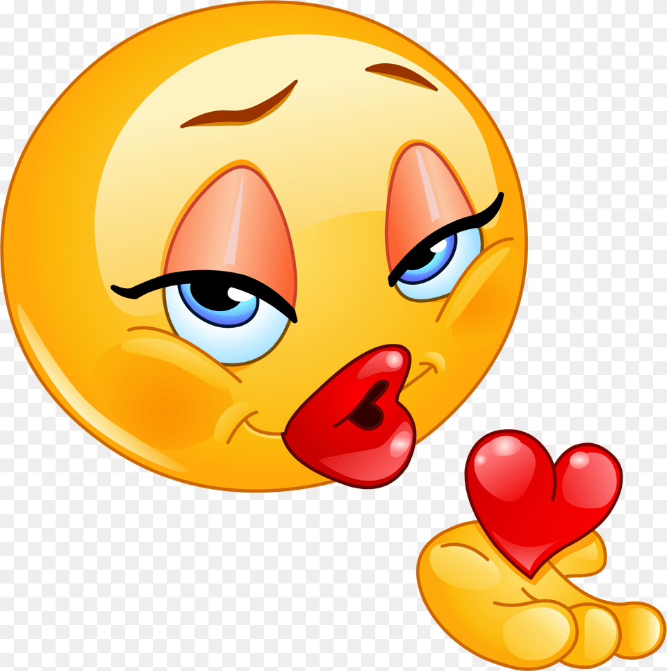Heart In Hand Emoji 60 Decal Kiss Emoji, Balloon Free Transparent Png