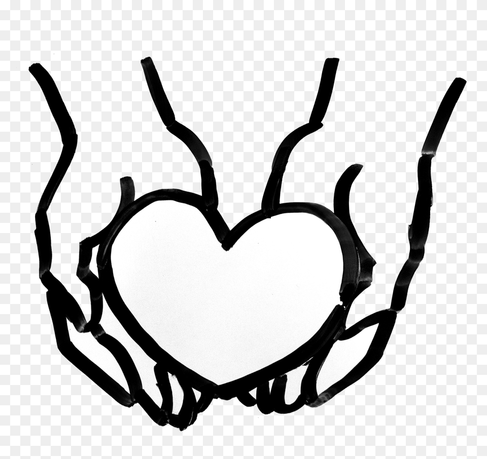 Heart In Hands Whiteboard Animation Nonprofit Animation Next Day, Stencil, Bow, Weapon Png Image