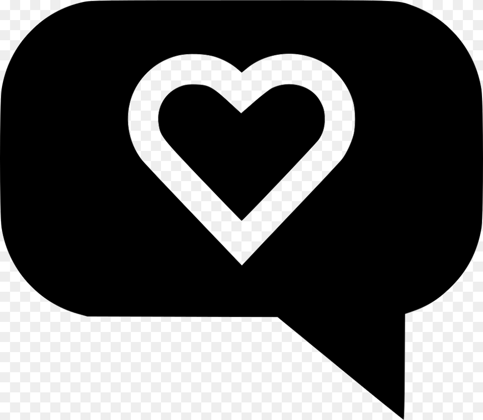 Heart In Love Txt Comments Icon, Stencil, Person Png Image